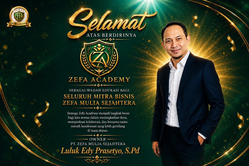 Selamat Atas Berdirinya Zefa Academy